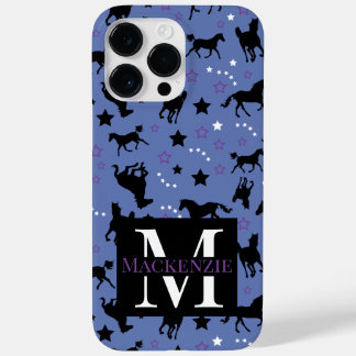 Coque Pour Pour iPhone 14 Pro Max Monogramme Motif de cheval équestre de la Gallopin