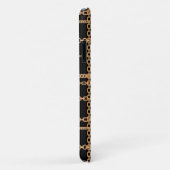 Coques Case-Mate iPhone Monogramme Motif de la chaîne d'or noire de luxe (Dos/Droite)