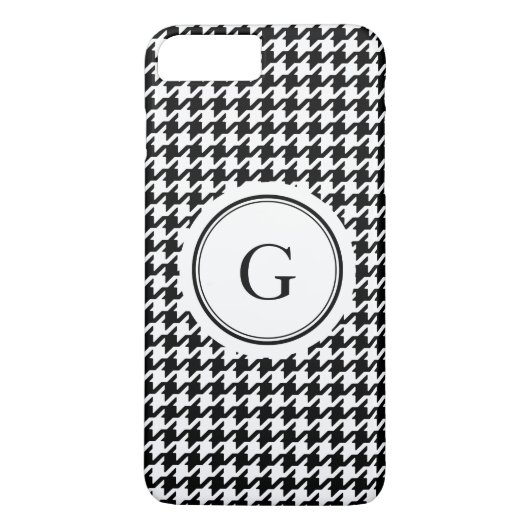 Coques Case-Mate iPhone Monogramme motif de socle noir tendance (Dos)