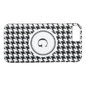 Coques Case-Mate iPhone Monogramme motif de socle noir tendance (Dos (Horizontal))