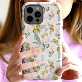 Coques Case-Mate iPhone Monogramme Motif De Taches Roses Et Daffodiques