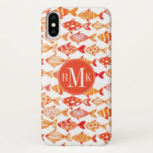 Etui iPhone Case-Mate Monogramme  Motif d'eau d'orange vif