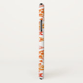 Coques Case-Mate iPhone Monogramme| Motif d'eau d'orange vif (Dos/Droite)