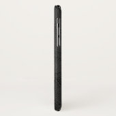 Coques Case-Mate iPhone Monogramme motif des cercles de charbon (Dos/Gauche)