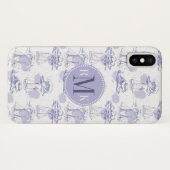 Coques Case-Mate iPhone Monogramme | Motif des ondulations et des navires (Dos (Horizontal))