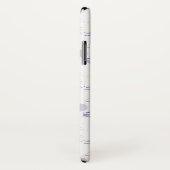 Coques Case-Mate iPhone Monogramme | Motif des ondulations et des navires (Dos/Droite)