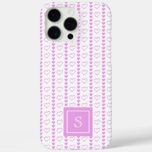 Coques iPhone 16 Pro Max Monogramme Motif des rayures cardiaques du pays