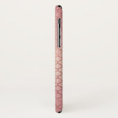 Coques Case-Mate iPhone Monogramme Motif élégant rose Rose Rose (Dos/Gauche)