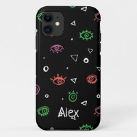 Monogramme Motif oculaire ajouter prénom