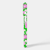 Coques Case-Mate iPhone Monogramme Motif rose pâle de homard (Verso / Gauche)