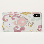 Coques Case-Mate iPhone Monogramme| Motif Soft Deco (Dos (Horizontal))
