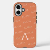 Coques Case-Mate iPhone Monogramme motif Typographie moderne (Verso)