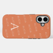 Coques Case-Mate iPhone Monogramme motif Typographie moderne (Verso (horizontal))
