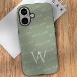 Coques iPhone 16 Monogramme motif Typographie moderne<br><div class="desc">Présentant ce coque iPhone 16 élégant et élégant, doté d'un motif monogramme moderne conçu avec simplicité et élégance à l'esprit. La coque présente un motif de nom personnalisé utilisant une police contemporaine propre, ce qui en fait un accessoire parfait pour ceux qui apprécient à la fois l'individualité et le minimalisme....</div>