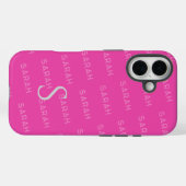 Coques Case-Mate iPhone Monogramme motif Typographie moderne (Verso (horizontal))