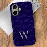 Coques iPhone 16 Monogramme motif typographie simple<br><div class="desc">Présentant ce coque iPhone 16 élégant et élégant, doté d'un motif monogramme moderne conçu avec simplicité et élégance à l'esprit. La coque présente un motif de nom personnalisé utilisant une police contemporaine propre, ce qui en fait un accessoire parfait pour ceux qui apprécient à la fois l'individualité et le minimalisme....</div>