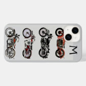 Coques Case-Mate iPhone MONOGRAMME MOTOCYCLES vintages (Verso (horizontal))