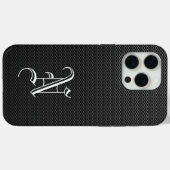 Coques Case-Mate iPhone Monogramme "N" Faux fibre de carbone OtterBox (Verso (horizontal))