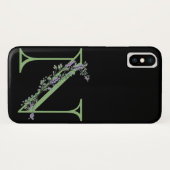 Coques Case-Mate iPhone Monogramme N Lavande Eucalyptus (Dos (Horizontal))