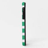 Coques Case-Mate iPhone Monogramme nautique vert d'Ancre (Dos/Gauche)