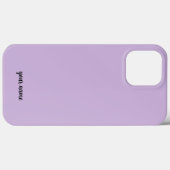 Coques Case-Mate iPhone monogramme neutre minimaliste violet (Verso (horizontal))
