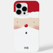 Coques Case-Mate iPhone Monogramme Noël Père Noël mignonne Amusement Moder (Verso)