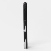 Coques Case-Mate iPhone Monogramme noir blanc de vache (Dos/Gauche)