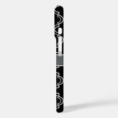 Coques Case-Mate iPhone Monogramme noir blanc marocain (Verso / Gauche)