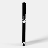 Coques Case-Mate iPhone Monogramme | Noir & blanc mignon Chien Chien Empre (Verso / Droite)
