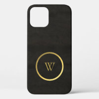 Monogramme noir Chalkboard or Fusion simple modern