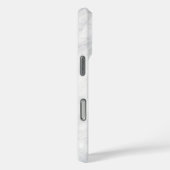 Coques Case-Mate iPhone Monogramme noir chic sur Marbre blanc (Verso / Droite)