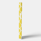 Coques Case-Mate iPhone Monogramme noir citron jaune préppant personnalisé (Verso / Droite)