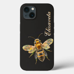 Case-Mate iPhone Case Monogramme noir d'abeille moderne