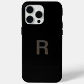 Coques Case-Mate iPhone Monogramme noir Elegant I (Verso)