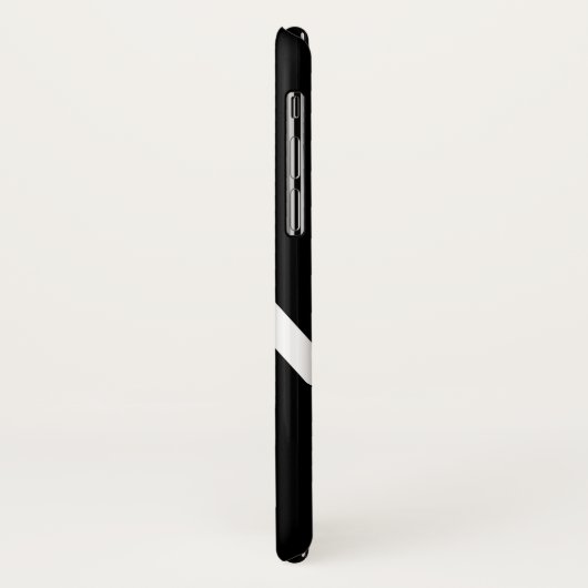 Coques Case-Mate iPhone Monogramme noir et blanc Abstrait (Dos/Gauche)