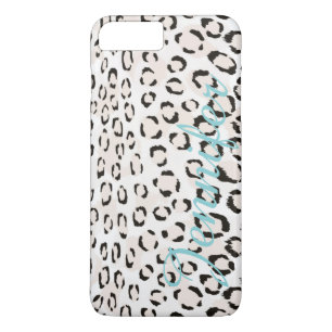 Coques Pour iPhone Monogramme noir et blanc chic d'impression de
