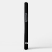 Coques Case-Mate iPhone Monogramme noir et blanc initial (Verso / Droite)