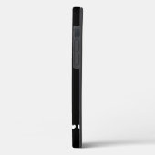 Coques Case-Mate iPhone Monogramme noir et blanc initial (Verso / Gauche)