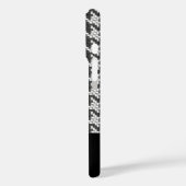 Coques Case-Mate iPhone Monogramme noir et blanc motif (Verso / Gauche)