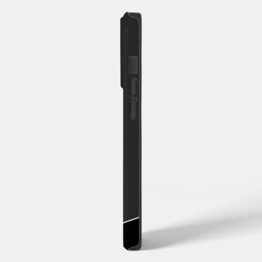 Coques Case-Mate iPhone Monogramme noir gris artistique moderne (Verso / Gauche)