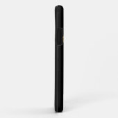 Coques Case-Mate iPhone Monogramme noir Royal Bourgogne (Dos/Droite)