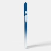 Coques Case-Mate iPhone Monogramme Nom Bleu Ombre Contour Poisson Blanc (Verso / Gauche)