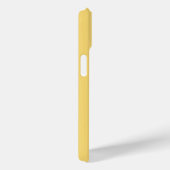 Coques Case-Mate iPhone Monogramme Nom Moderne Style Jaune (Verso / Droite)