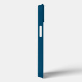 Coques Case-Mate iPhone Monogramme Nom propre Initiale moderne bleu clair  (Verso / Droite)