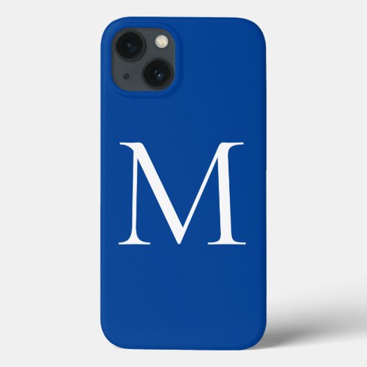 Coques Case-Mate iPhone Monogramme Nom propre Initiale moderne Plaine mini (Verso)