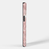 Coques Case-Mate iPhone Monogramme Nom Rose Pâle Paillettes Glamour Tendan (Verso / Droite)