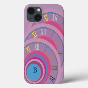 Case-Mate iPhone Case Monogramme Numéros romains Horloge d'art Cercles s