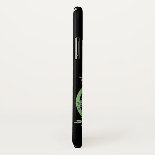 Coques Case-Mate iPhone Monogramme O Lavande Eucalyptus (Dos/Droite)