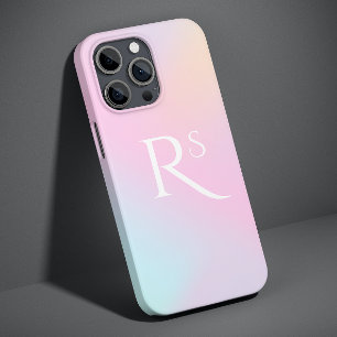 Case-Mate iPhone Case Monogramme ombré holographique rose féminin person