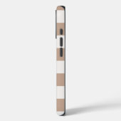 Coques Case-Mate iPhone Monogramme Ombre Rose Canard Damier Beige (Verso / Gauche)